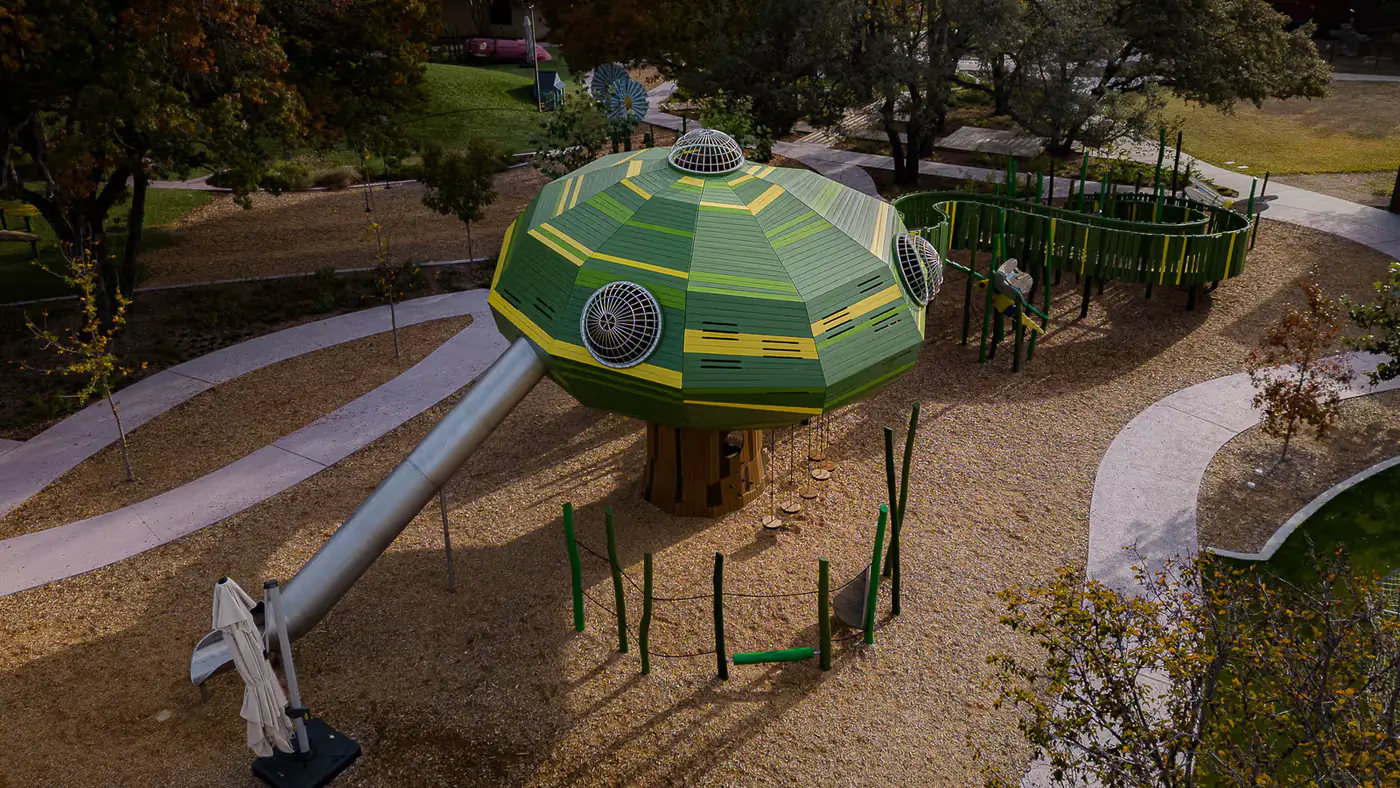 Completed playground documentation sample showing destination play environment context